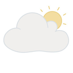 sun and cloud