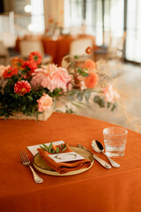 table setting for a dinner