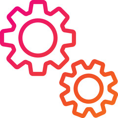 Settings Vector Icon Design Illustration