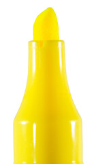 Yellow highlighter isolated with transparent background