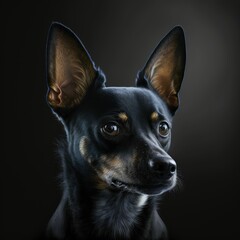 Cute dog portrait ,made with Generative AI