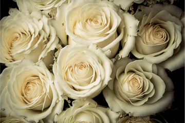 Elegant White Rose Background