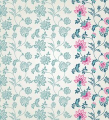 wedding card design, traditional paisley floral pattern , royal India	