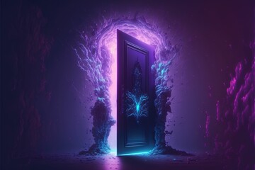 Fantasy temporary portal to another world ,made with Generative AI