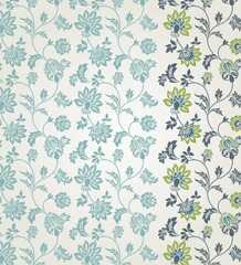 wedding card design, traditional paisley floral pattern , royal India	