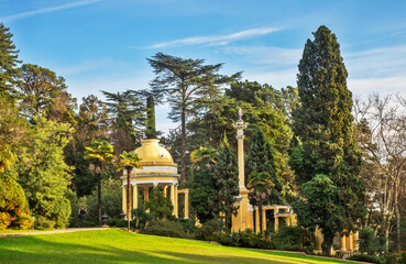 Mauritanian gazebo at Arboretum in Sochi. Russia