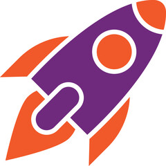 Rocket Vector Icon Design Illustration