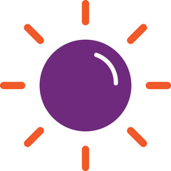 Sun Vector Icon Design Illustration