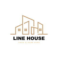 Fototapeta premium House Logo, Building Furniture Design, Construction Vector, Property Brand Icon, Real Estate, Housing