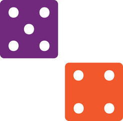 Dices Vector Icon Design Illustration