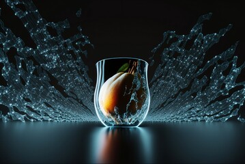 The combination of sweet peaches and cool mint creates a delightful and unique flavor, making this cocktail a must-have in any summer gathering. Created with generative AI.