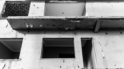 Earthquake in Turkey. Ruined houses after a massive earthquake in Turkey. 