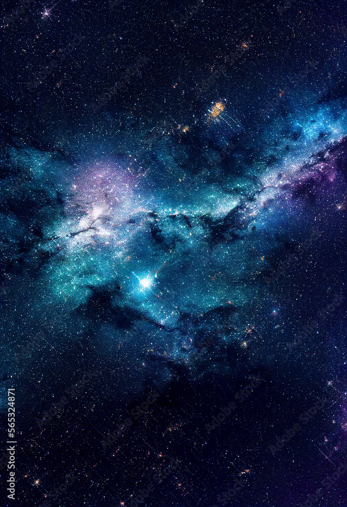 Canvas Prints dazzling starry sky cosmic starry sky background material generative ai content by midjourney