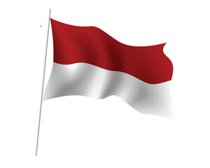 3d Indonesian Flag