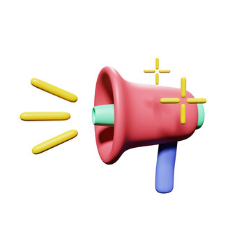 3D Megaphone Icon