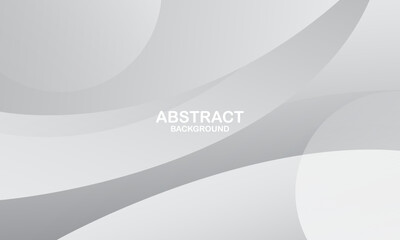 Abstract white and gray background with waves. Vector illustration