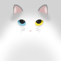 cat vector illustration character kitten cartoon