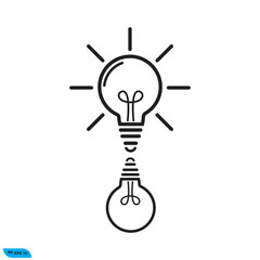 Icon vector graphic of lamp sign