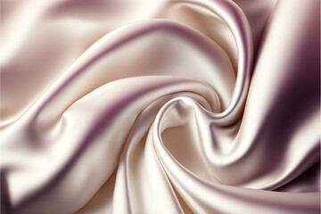 Silk Satin Background: A Beautiful Abstract Stock Photo of Soft Wavy Folds in the Fabric for Weddings, Anniversaries, Valentine's Day and Love
