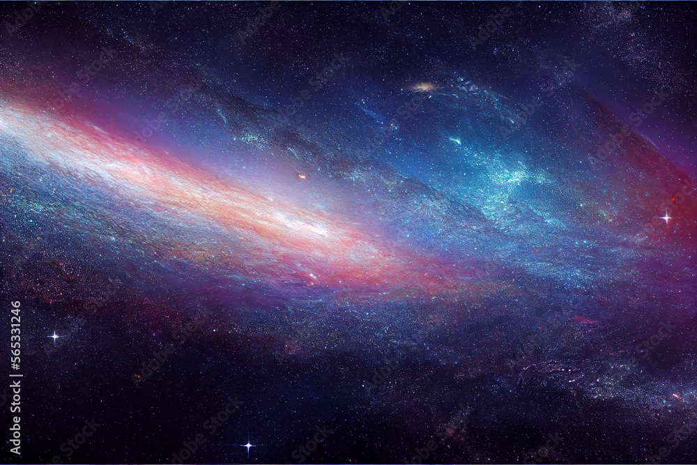 Poster starry universe galaxy renderings concept map generative ai content by midjourney