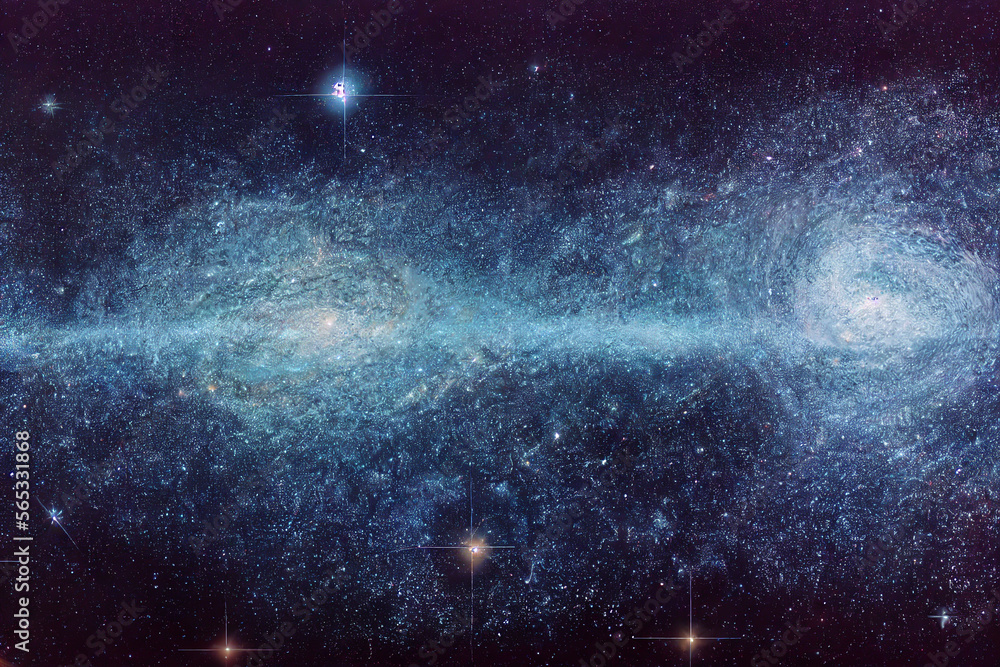 Poster starry universe galaxy renderings concept map generative ai content by midjourney