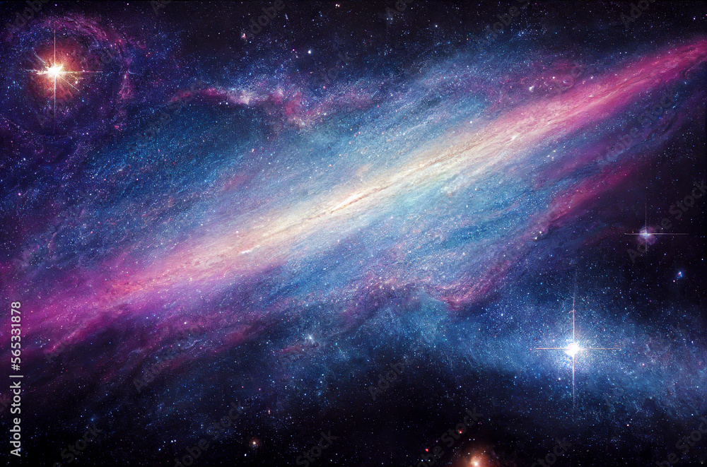 Poster starry universe galaxy renderings concept map generative ai content by midjourney
