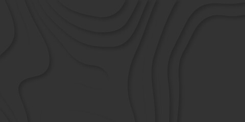Abstract black Papercut banner concept. Paper carve black background for card poster brochure flyer design in lines black colors. Vector illustration. Cover layout template. Material design concept.