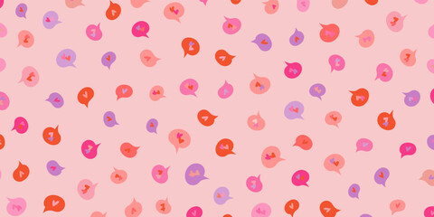 Ornate Happy Valentine's day background with hearts in a simple and minimal style. Y2k aesthetic.
