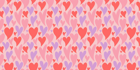 Ornate Happy Valentine's day background with hearts in a simple and minimal style. Y2k aesthetic.
