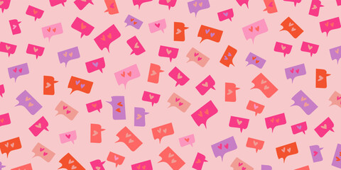 Ornate Happy Valentine's day background with hearts in a simple and minimal style. Y2k aesthetic.
