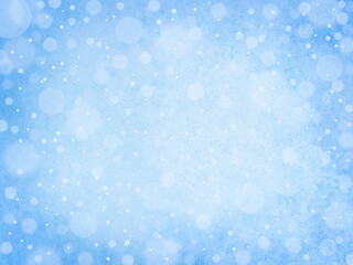 Snow background. Winter background. Abstract background. Nature. Snowflakes. Bokeh. Defocusing the light . Copy space