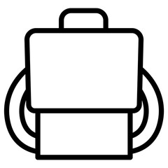 Obraz premium bag school icon