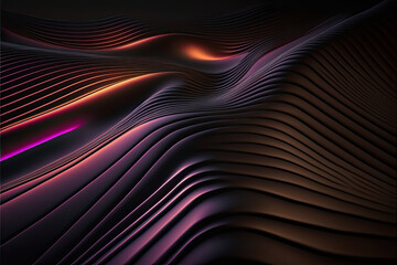 Desktop Background with Neon Texture. Generated by Generative AI