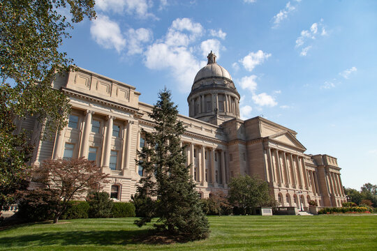 Kentucky state capitol building in Frankfort, Kentucky