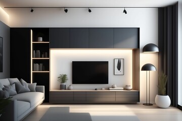 Minimalist living room concept