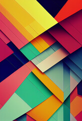 Fototapeta premium Beautiful colorful wallpaper illustration art Generative AI Content by Midjourney