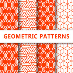 Set draw simple seamless patterns for your fabric and textile
