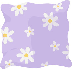 Flower fabric design flat icon Stylish decorative pillow