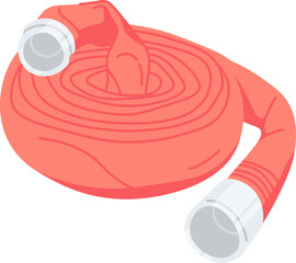 Nozzle flat icon Firefighter equipment Rescue