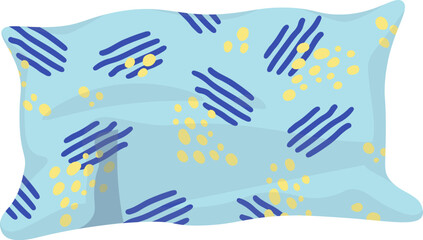Stylish sleep element flat icon Decorative pillow