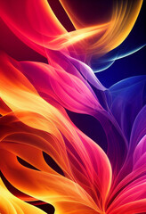Beautiful fire wallpaper illustration art Generative AI Content by Midjourney