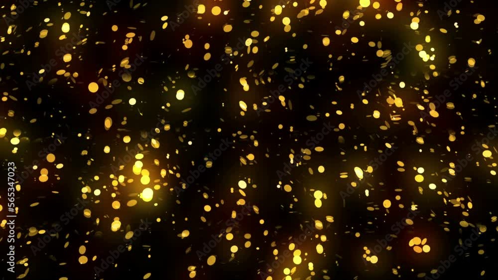 Poster bright dynamic and festive golden confetti , which will be useful for any material. will help to con