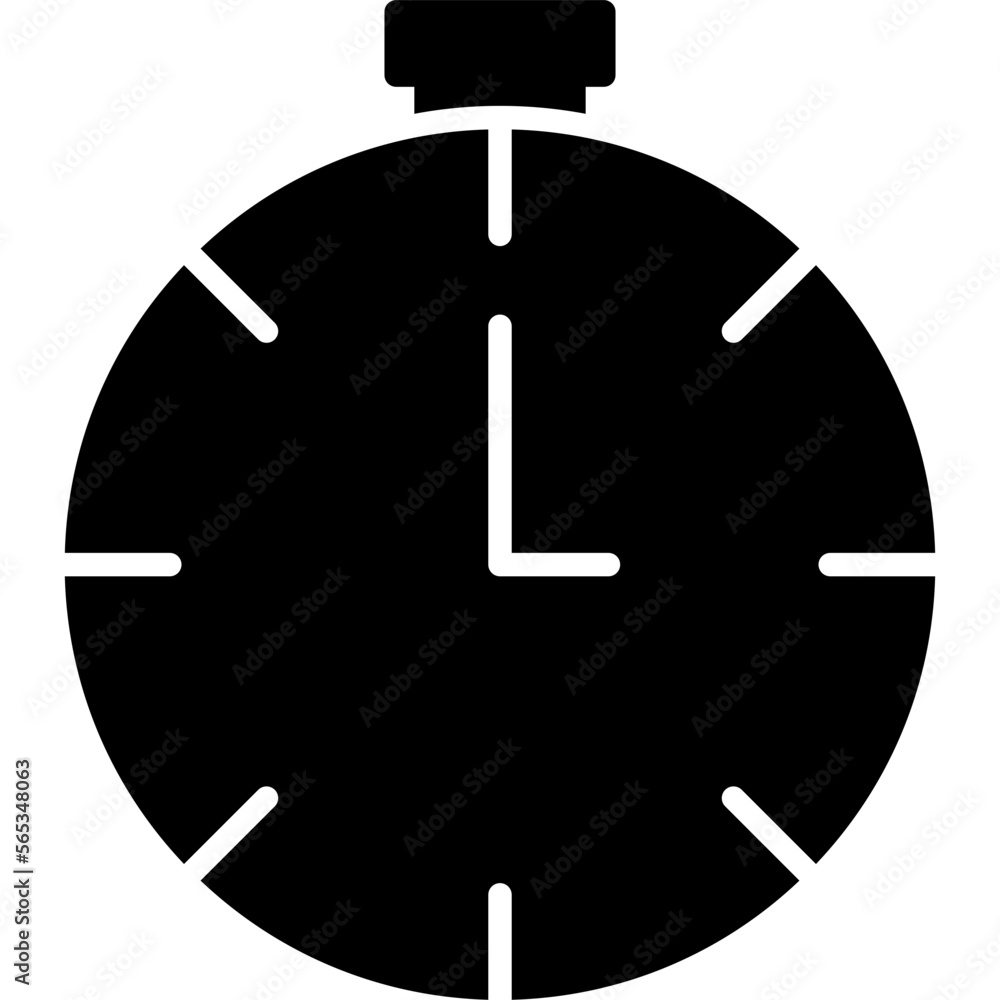 Wall mural timer icon