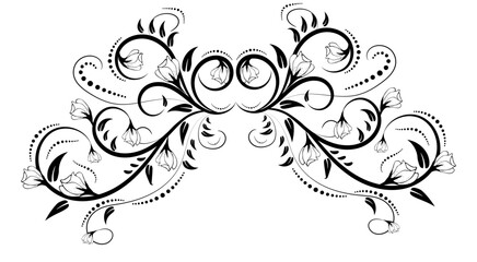 Luxurious frame decorated with flowers and leaves, exquisite background. Victorian style. Calligraphic brush, royal lines. Invitations, cards, greetings for your holidays. Creates a special mood.