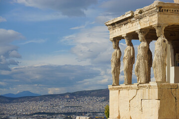 Karyatiden Akropolis Athen Griechenland
