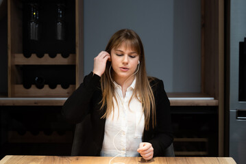 Young woman talking on video call with her psychotherapist doctor after online therapy sessions, happy that she is well and mentally health now after telemedicine conversations.