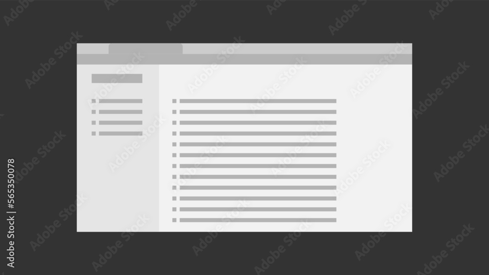 Poster empty browser window and email on transparent background. empty web page mockup with toolbar