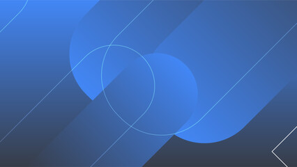 Abstract blue background and curve shape, background with copy space for design, vector.