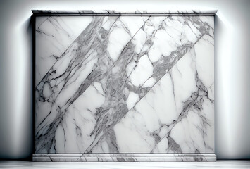 roman style marble wall , generative ai