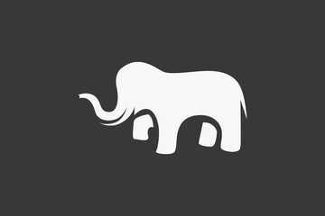 Illustration vector graphic of elephant silhouette 